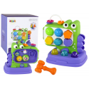Lean Toys Mokomasis dinozaurų rūšiavimo žaidimas „Whack-A-Mole“ vaikams, purpurinis Lean Toys Mokomasis dinozaurų rūšiavimo žaidimas „Whack-A-Mole“ vaikams, purpurinis