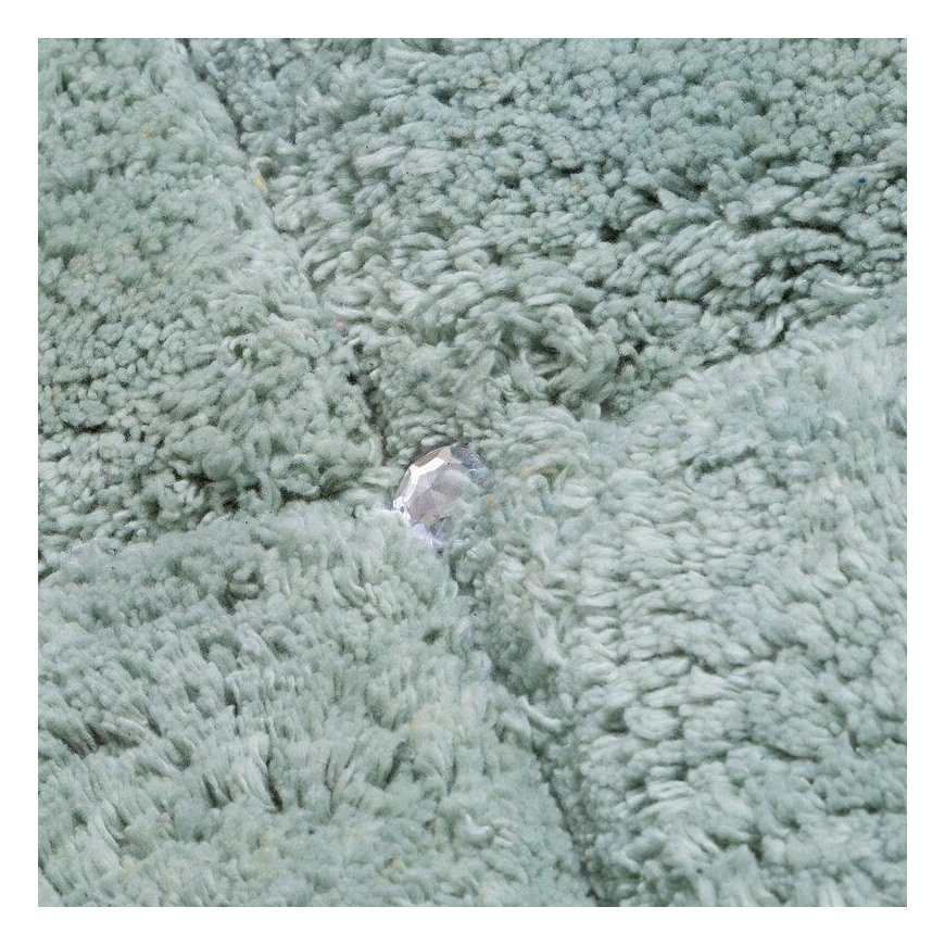 Eurofirany CHIC / 2 soft rug, decorated with a geometric pattern with crystals, 60X90 cm, color: mint – 5