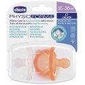 Silicone pacifiers Chicco PhysioForma Soft Luxe 172009. 16-36 cm. 2 pcs. orange