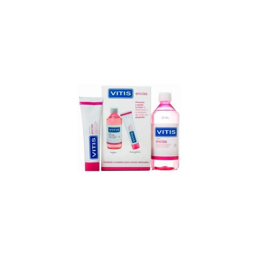 Vitis Pack Gums Paste 100ml + Mouthwash 500ml