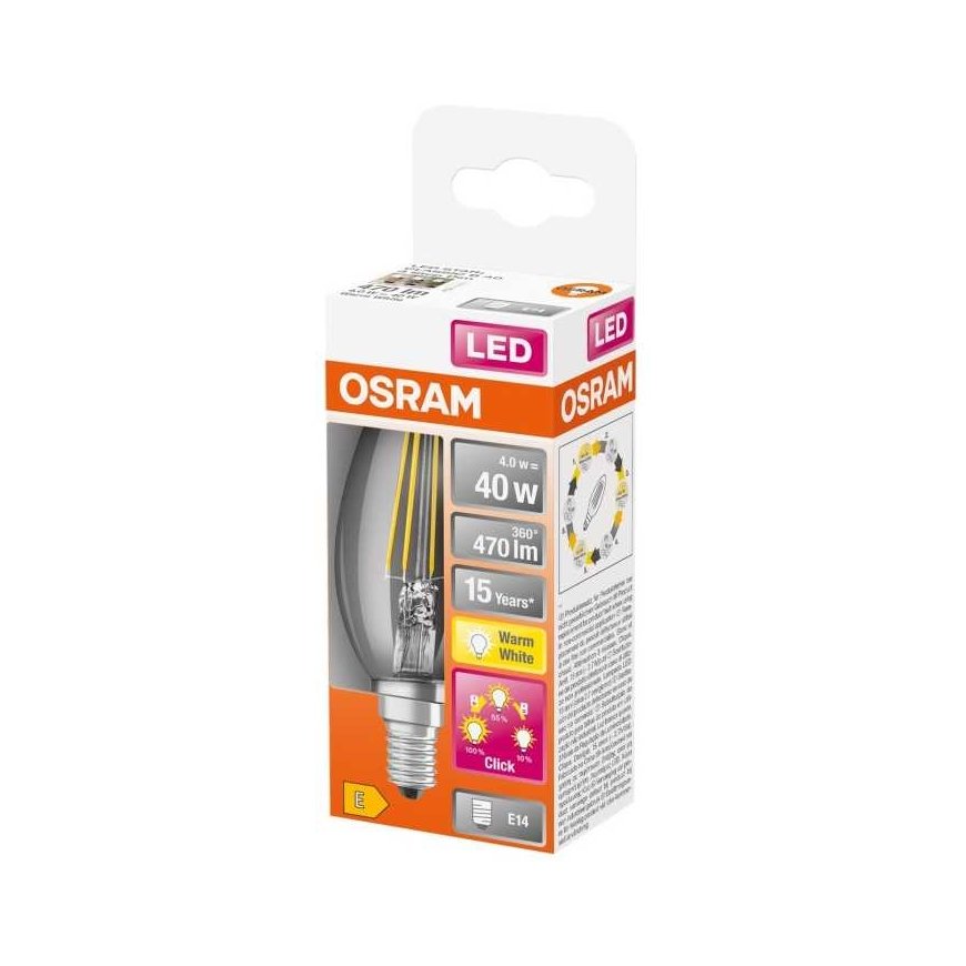 Ledvance LED lamp LED THREE STEP DIM CLASSIC B 40 4 W/2700K E14 – 5