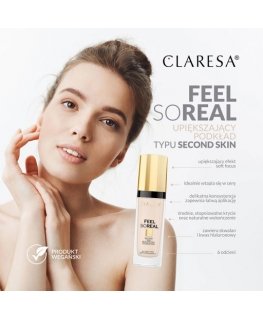 Claresa Feel So Real upiększający podkład do twarzy 01 Fair-Light 30ml