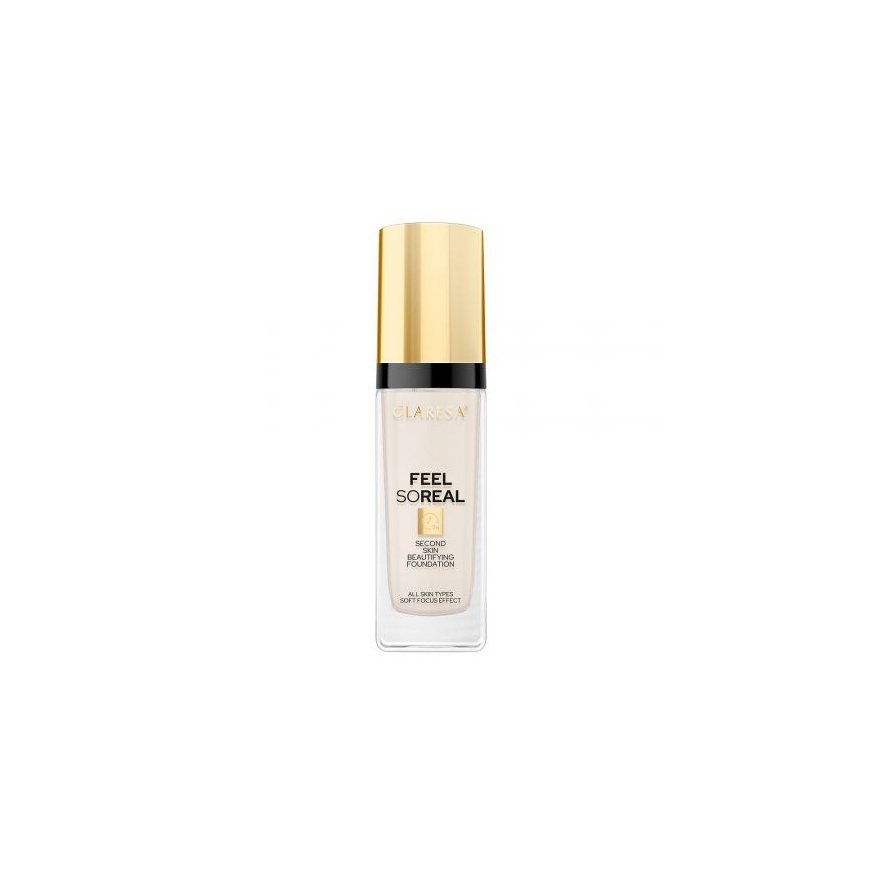Claresa Feel So Real plumping foundation 01 Fair-Light 30ml – 2