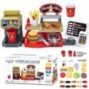Woopie Žaislinė Mini greito maisto parduotuvė - restoranas su kasos ir kavos aparatais Woopie Žaislinė Mini greito maisto parduotuvė - restoranas su kasos ir kavos aparatais