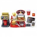 Woopie Toy Mini fast food store - restaurant with cash register and coffee machines