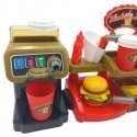 Woopie Žaislinė Mini greito maisto parduotuvė - restoranas su kasos ir kavos aparatais Woopie Žaislinė Mini greito maisto parduotuvė - restoranas su kasos ir kavos aparatais