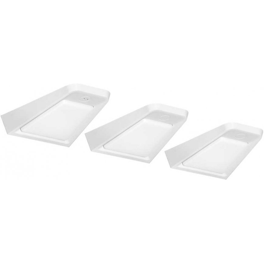Orno DIKI rinkinys 3 LED lempos po spintele, 3x2W, 4000K, su bekontakčiu jungikliu, balta – 2