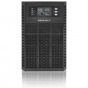 Qoltec 52282 Uninterruptible Power Supply UPS | 3kVA | 3000W | Power factor 1.0 | LCD | EPO | USB | On-line
