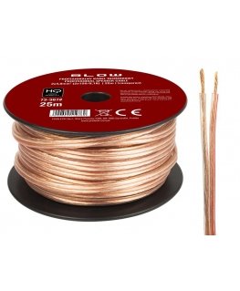 Blow Garsiakalbio kabelis 2x4.00mm skaidrus 25m