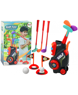 Lean Toys Mini Golf Set For Children Trolley On Wheels