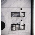 Bathroom shelf GEDY 2419-14 black Bathroom shelf GEDY 2419-14 black