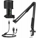 Fifine Technology Komplektas: Kondensatorinis Mikrofonas FIFINE T683 Juodas (Juodas) + LAIKIKLIS + POP FILTRAS Fifine Technology Komplektas: Kondensatorinis Mikrofonas FIFINE T683 Juodas (Juodas) + LAIKIKLIS + POP FILTRAS