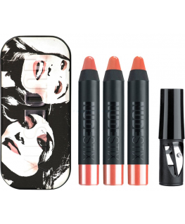 Set Nudestix: Gel Color, Cruelty Free, High Shine, Lip & Cheek Balm 2-In-1, Ally, 2.8 g + Gel Color, Cruelty Free, High Shine, L