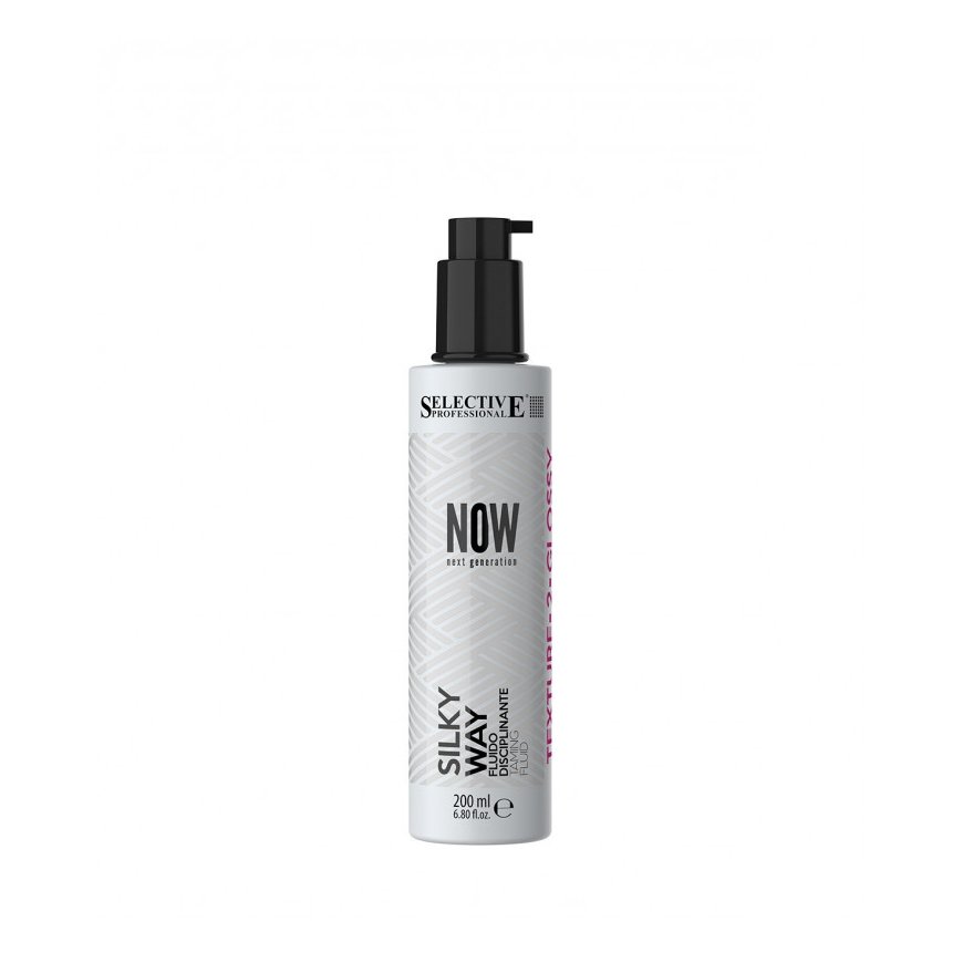 Selective Professional NOW SILKY WAY Taming fluid Smoothing and shine-giving styling product, 200 ml – 2