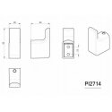 Gedy Hooks Pirenei PI27142, black, 2 pcs. Gedy Hooks Pirenei PI27142, black, 2 pcs.