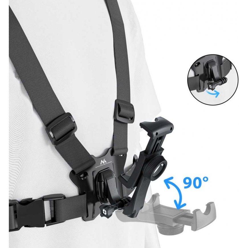 Szelki sportowe do telefonu Maclean, universal, do telefono, aparata, kamer GoPro i innych, rotating handle, MC-294 – 4