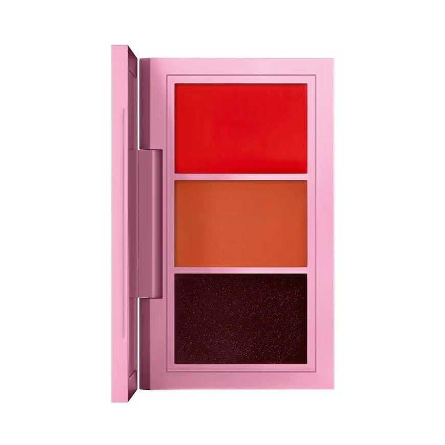 MAC, From Harris With Love, Lip Palette, Roman Revelation: Bright Orange (Matte) + No Place Like LA: Warm Nude (Amplified) + Lon