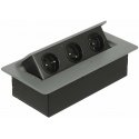 FURNITURE POWER DISTRIBUTION UNIT OR-GM-9032/GR (3 LIZDAI) ORNO FURNITURE POWER DISTRIBUTION UNIT OR-GM-9032/GR (3 LIZDAI) ORNO