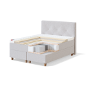 Sleepwell BLACK CONTINENTAL SAHTLITEGA KONTINENTAALVOODI / 180x53x200 / hard / BOLSHOI Light Grey (23)