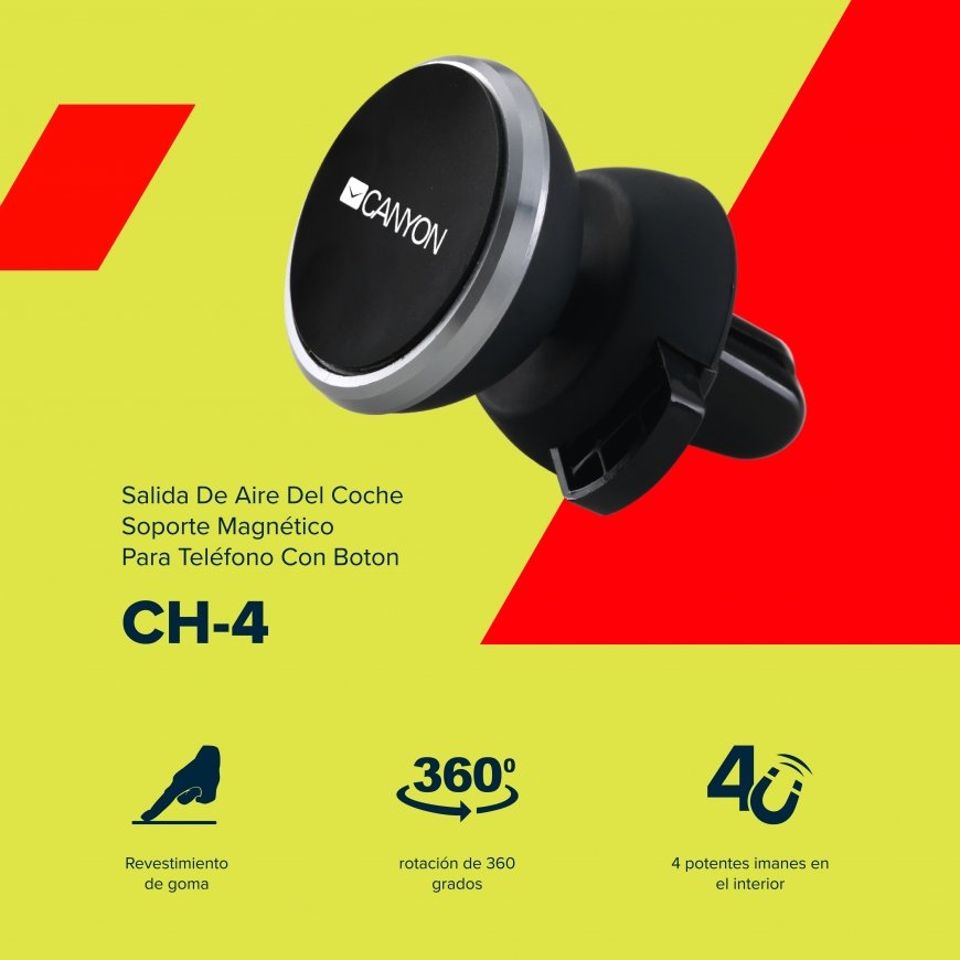 Canyon CNE-CCHM4 hoidja Passiivne hoidja Mobiiltelefon/nutitelefon Must – 3