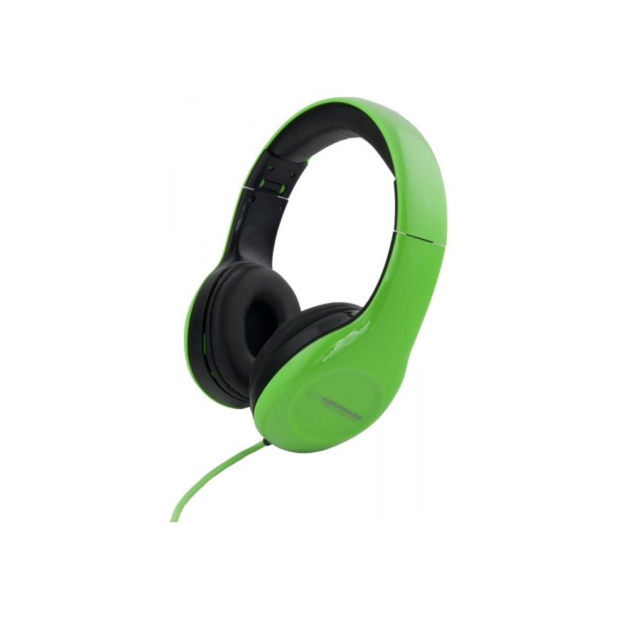 Esperanza EH138G headphones/headset Wired Head-band Music Black, Green