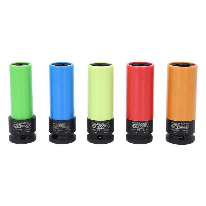 5 dalių smūginių galvų rinkinys KS TOOLS 1/2" – 3
