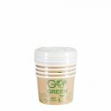 Compostable food containers with lids Go Green 230ml 5pcs|0,06kg Compostable food containers with lids Go Green 230ml 5pcs|0,06kg