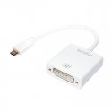 LogiLink UA0245A vaizdo kabelio adapteris 0,14 m DVI USB A tipo Balta