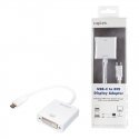 LogiLink UA0245A vaizdo kabelio adapteris 0,14 m DVI USB A tipo Balta