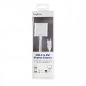 LogiLink UA0245A videokaapeli-adapteri 0,14 m DVI USB A-tyyppi Valkoinen
