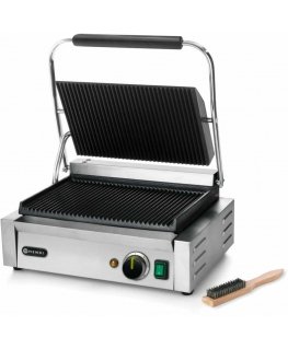 Contact PANINI contact grill with grooves 2200W - Hendi 263655