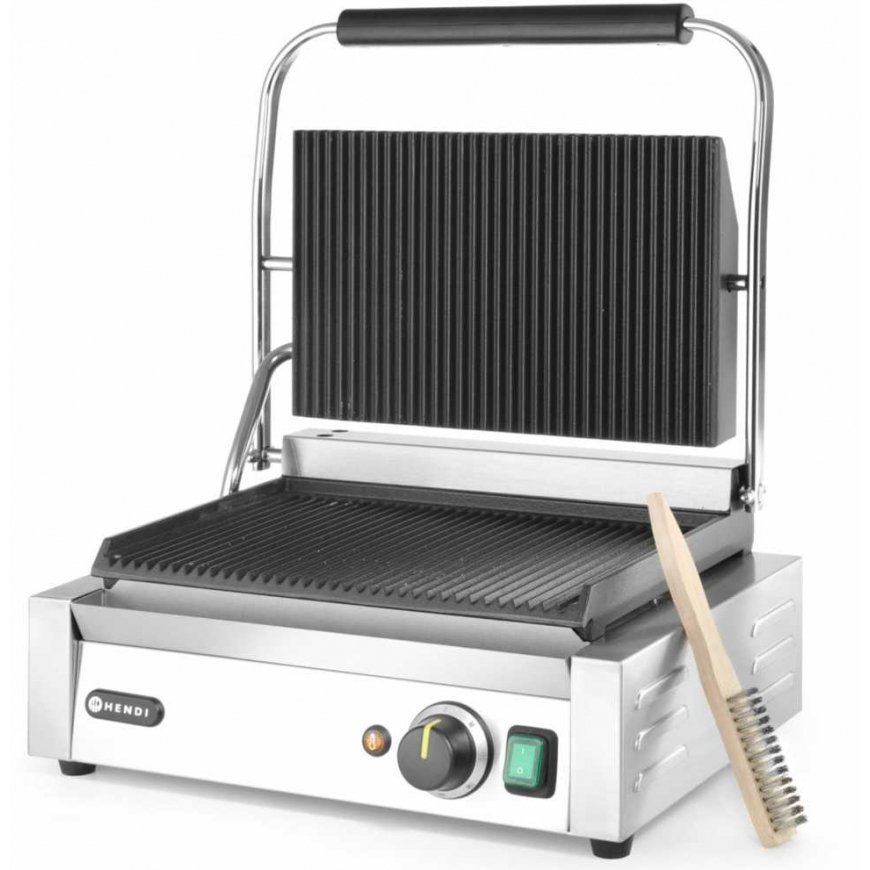 Kontaktinės PANINI kontaktinės grotelės su grioveliais 2200W - Hendi 263655 – 2