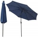 Saska Garden PARASOL OGRODOWY Z OŚWIETLENIEM LED 300CM Dark blue Saska Garden PARASOL OGRODOWY Z OŚWIETLENIEM LED 300CM Dark blue