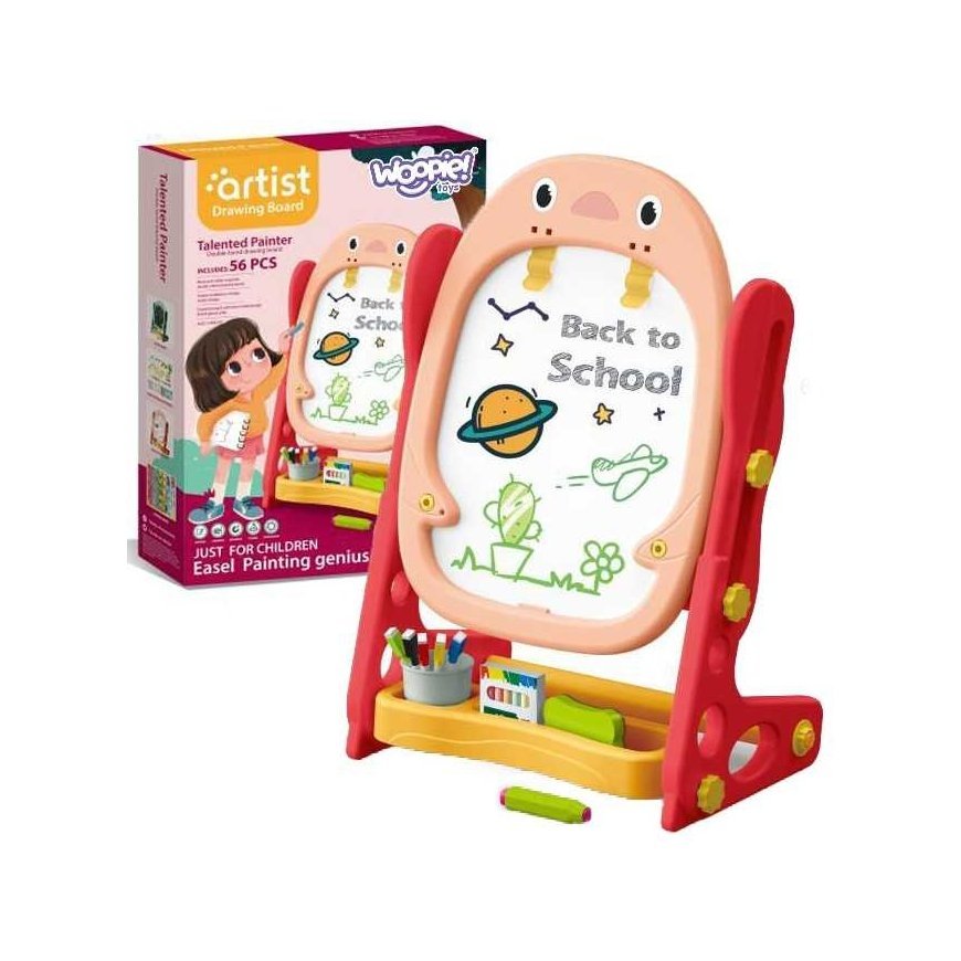 WOOPIE Double-Sided Magnetic Board for Drawing and Learning Numbers and Letters 56 pcs. – 3