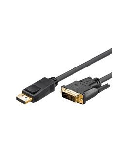 Goobay 3m DP/DVI DisplayPort Melns