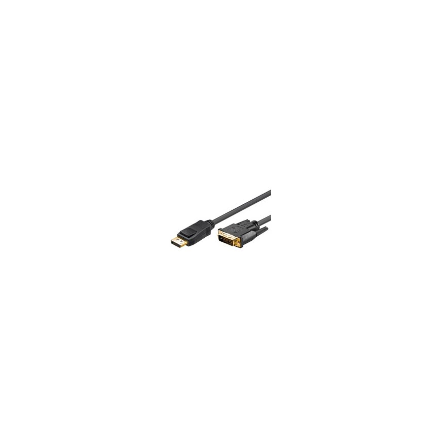 Goobay 3m DP/DVI DisplayPort Melns