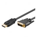 Goobay 3m DP/DVI DisplayPort Melns Goobay 3m DP/DVI DisplayPort Melns