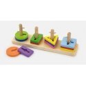 Wooden blocks with shape sorter "Viga Toys"