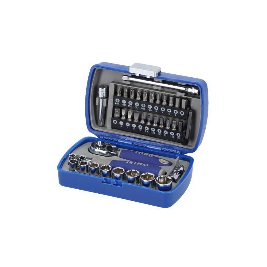 set 37 pcs. nozzles, sockets and accessories 1/4", IRIMO [109-37-4]