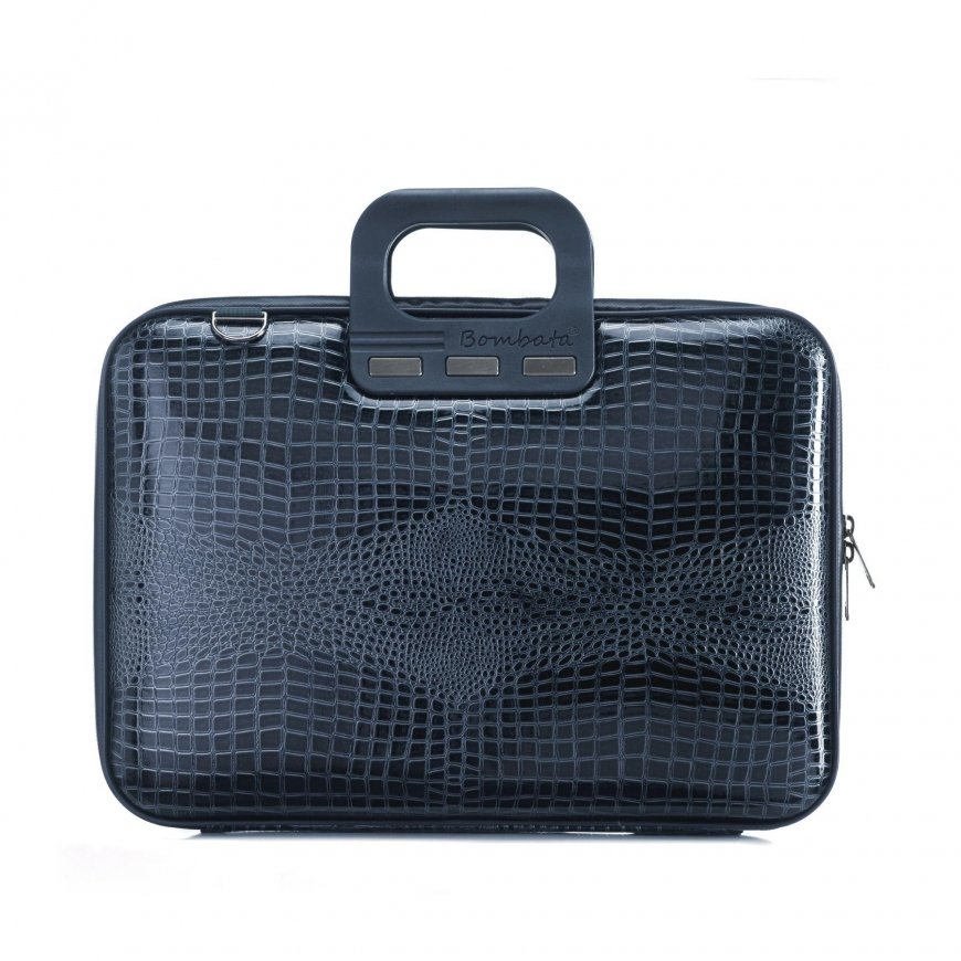 Computer bag, BOMBATA Shiny Cocco 13", dark blue sp.