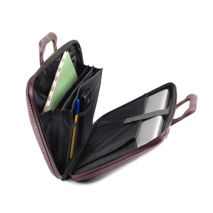 Computer bag, BOMBATA Shiny Cocco 13", dark blue sp. – 3