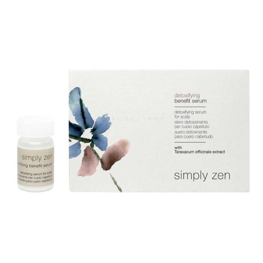 Set, Simply Zen, Detoxifying, Leave In Scalp Treatment Serum, For Detoxing, 12 pcs, 5 ml