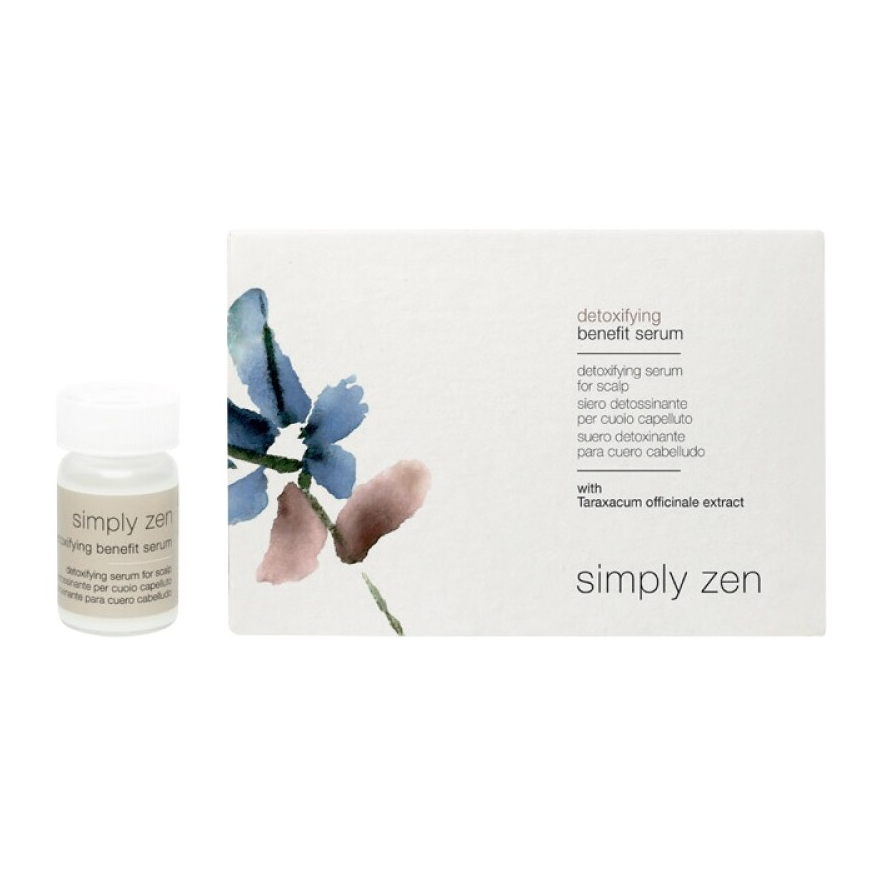 Set, Simply Zen, Detoxifying, Leave In Scalp Treatment Serum, For Detoxing, 12 pcs, 5 ml – 2