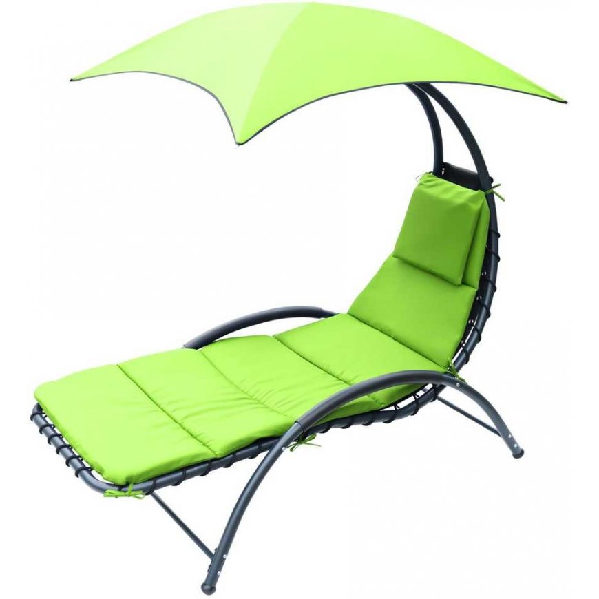 Saska Garden CHAIR CHAIR WITH UMBRELLA BERGAMO 200x125x180CM LIME – 4