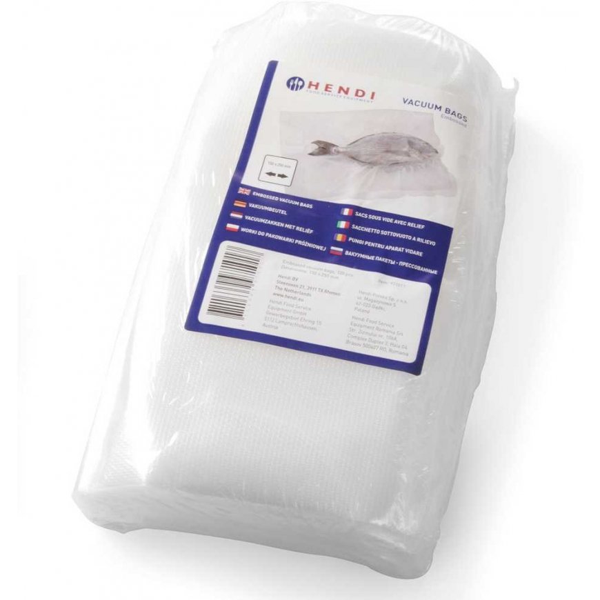Hendi E Gastro Bags for vacuuming - corrugated 100 pcs. – 3