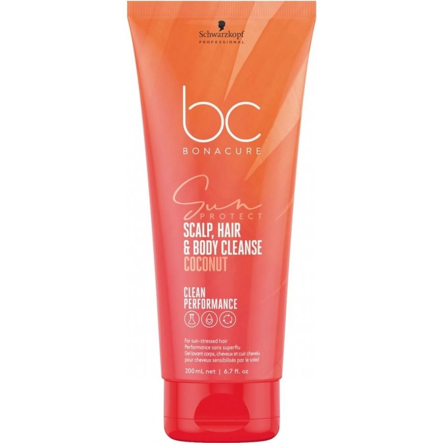 Schwarzkopf Professional BC Bonacure Sun Protect Scalp, Hair & Body Cleanse Coconut Shampoo – 2