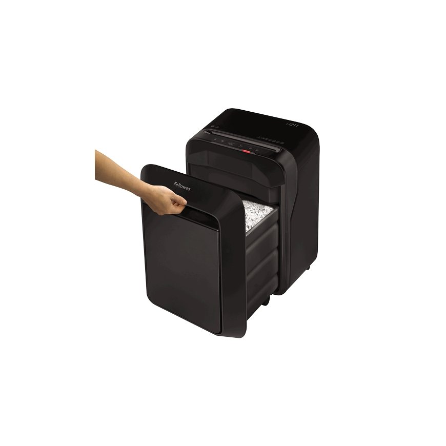 Fellowes LX Series Powershred LX211 paper shredder Micro-cut shredding Black – 2