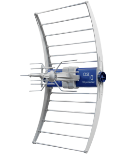 DVB-T/T2 ASR IQ 5G 700 PROTECTED 2023 TV antenna with ZZA-7 Telkom Telmor power supply
