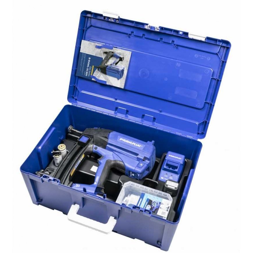 Akumuliatorinis / dujinis viniakalis RawlPlug R-SC40II-XL1 7,2 V 1x2,5 Ah akum.