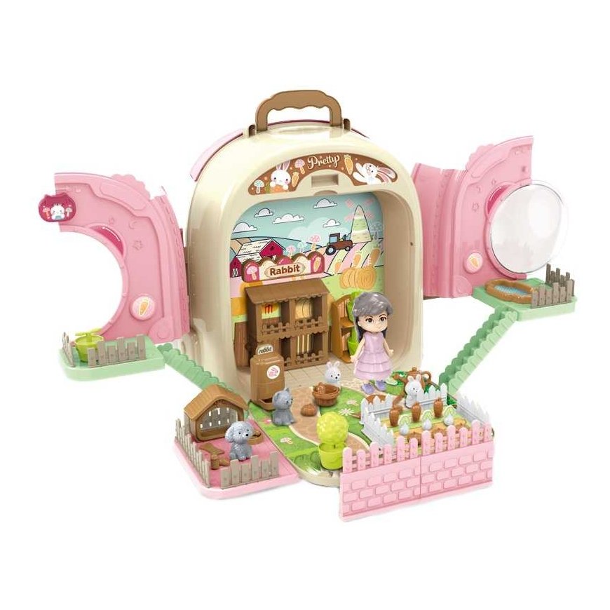 WOOPIE Królik w Plecaku 3w1 Set